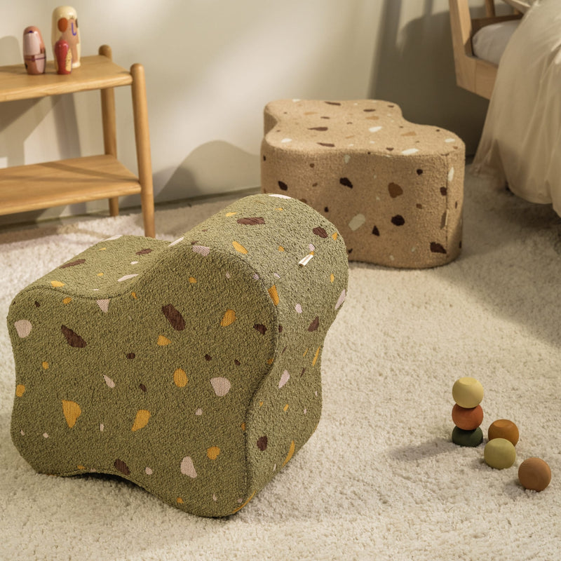 Sitzpuff "Cloud Terrazzo Moss"
