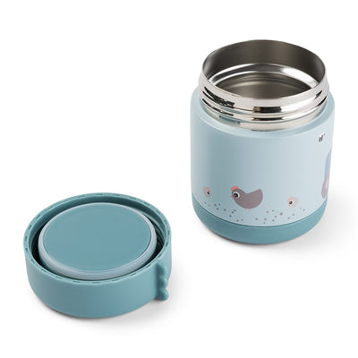 Thermo-Essensbehälter "Tiny farm - blue" 300 ml