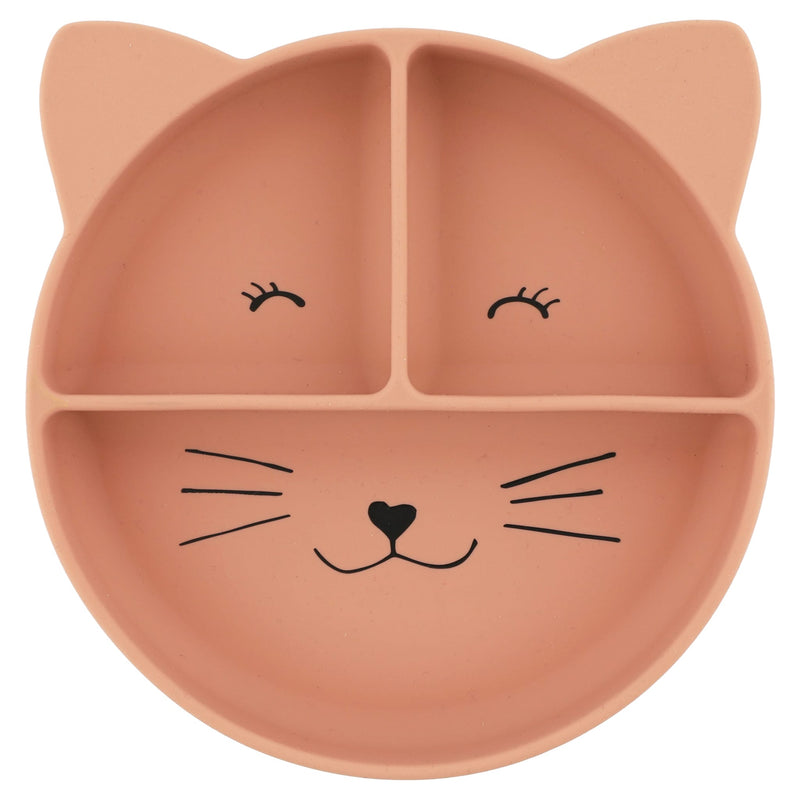 Silikon-Esslernteller mit Saugnapf "Mrs. Cat"