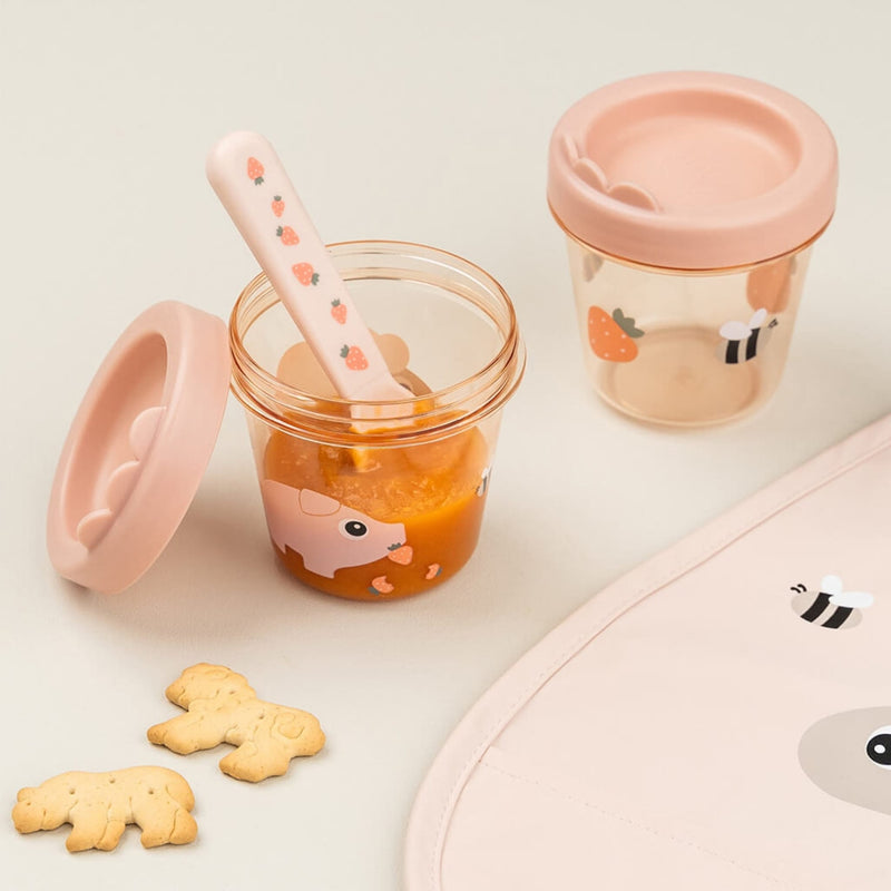 Baby-Snackbox "Tiny Farm - powder" 2er Set