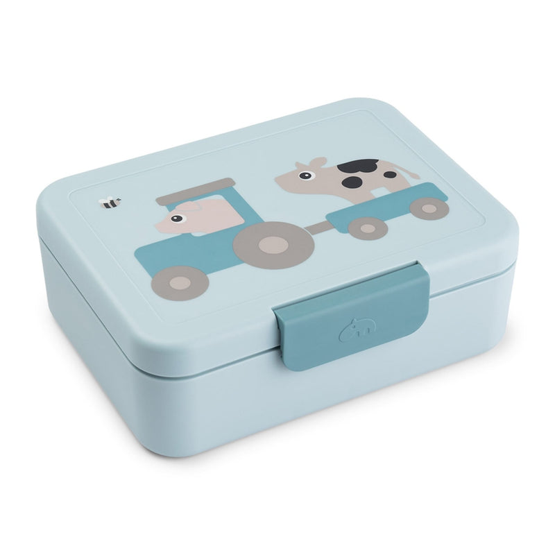 Brotdose mit Trennwand "Tiny farm - Blue"
