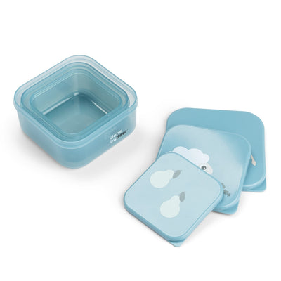 Snackbox-Set für Kinder “Tiny Farm - blue"