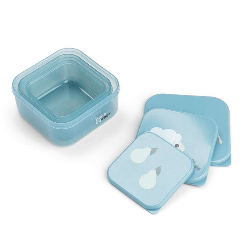 Snackbox-Set für Kinder “Tiny Farm - blue"