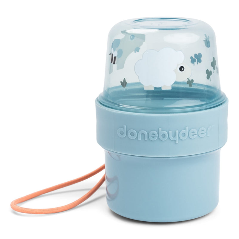 To Go 2-Way Snack-Behälter "Tiny farm - blue" S