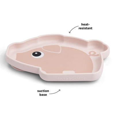 Stick&Stay Silikon Snackteller "Pigee - powder“