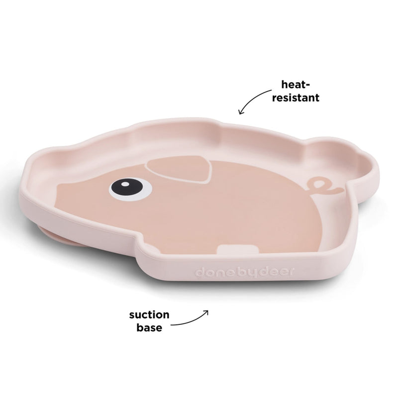 Stick&Stay Silikon Snackteller "Pigee - powder“
