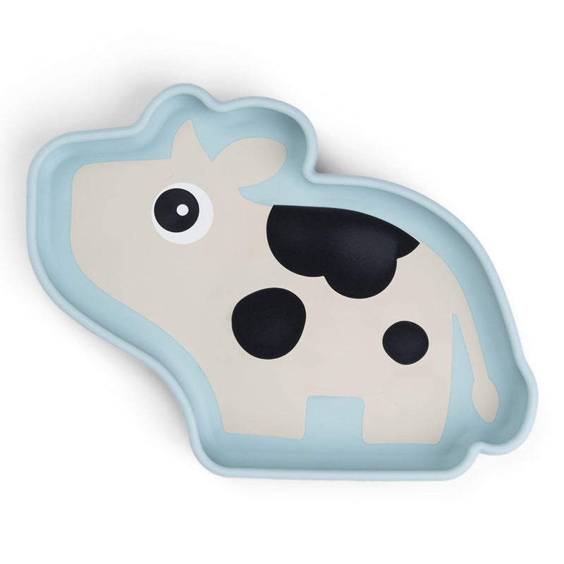 Stick&Stay Silikon Snackteller "Dotti - blue"