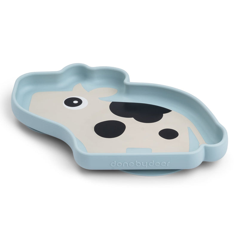 Stick&Stay Silikon Snackteller "Dotti - blue"