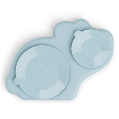 Stick&Stay Silikon Snackteller "Dotti - blue"