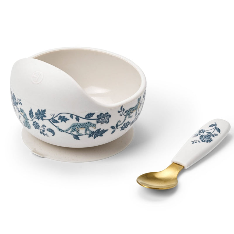 Schüsselset Silikon, 2 Teile "Garden Leo Toile"