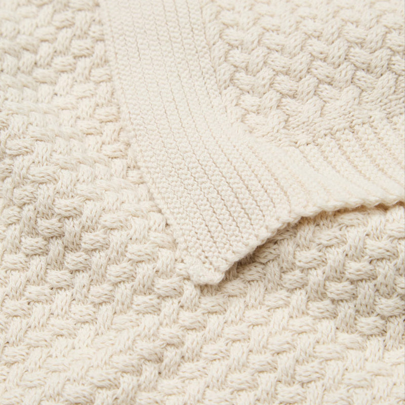 Strick Babydecke "Harper Off White"