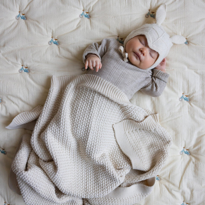 Strick Babydecke "Harper Off White"