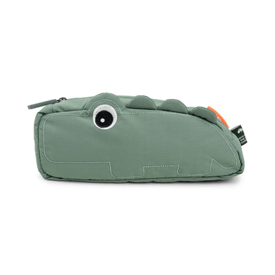 Gesteppte Kinder-Umhängetasche "Croco / Green"