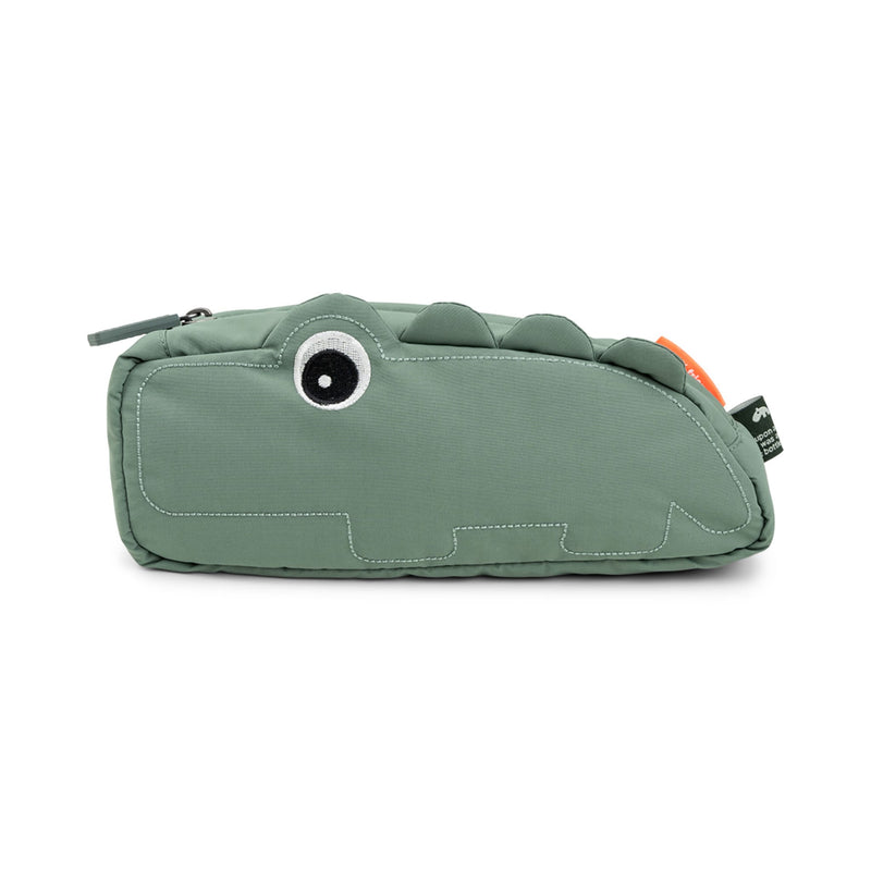 Gesteppte Kinder-Umhängetasche "Croco / Green"