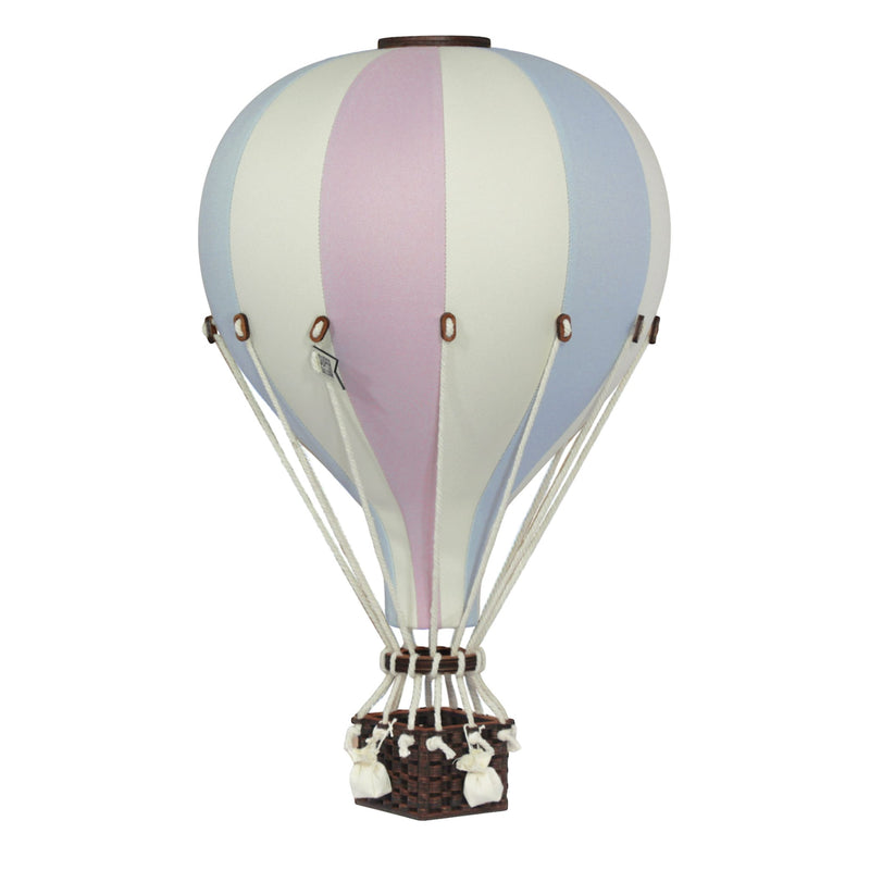 Heißluftballon “Lila / Hellblau / Vanille“ L