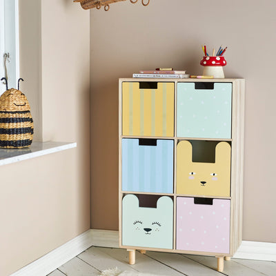 Bücherregal mit Schubladen "Calle Natur"