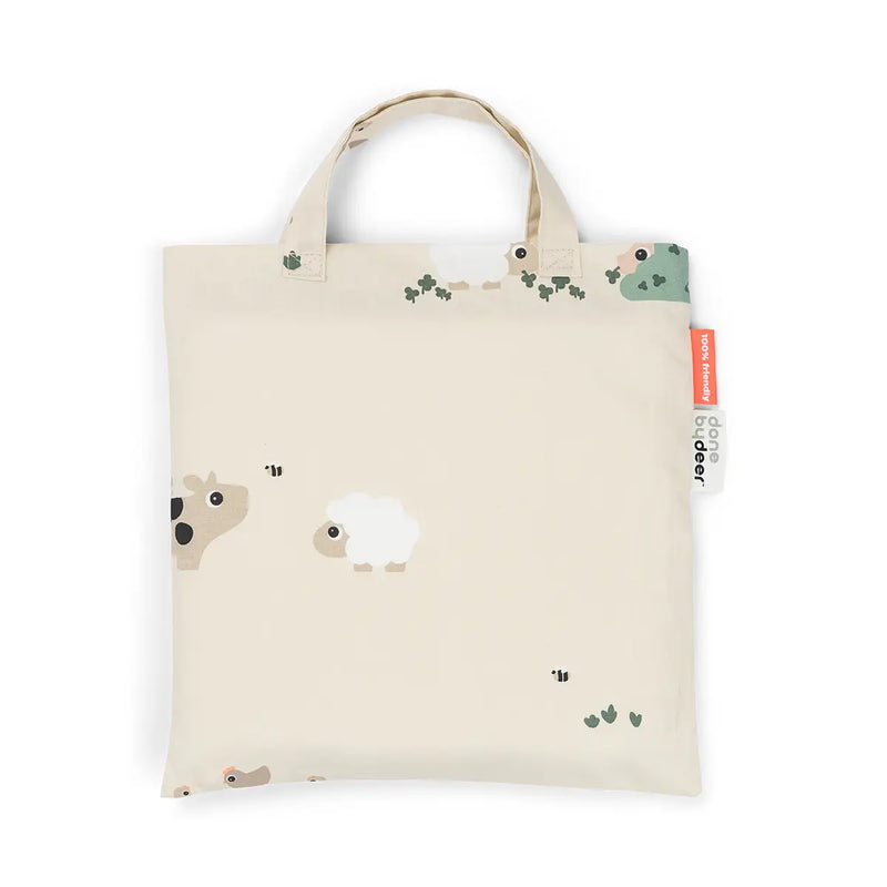 Kinder-Bettwäsche “Tiny Farm - Sand” 100 x 140 cm