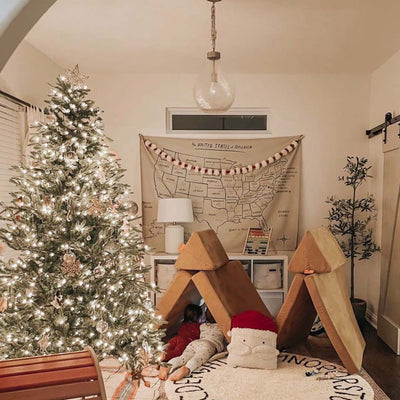 Waschbarer Baumwollteppich rund “ABC Natural-Black” 150 cm