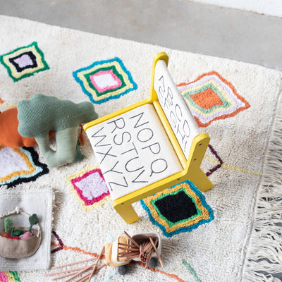 Waschbarer Baumwollteppich "Kaarol" 140 x 200 cm