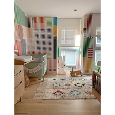 Waschbarer Baumwollteppich "Kaarol" 140 x 200 cm