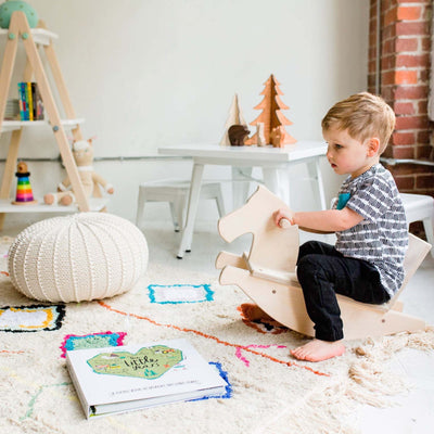 Waschbarer Baumwollteppich "Kaarol" 140 x 200 cm