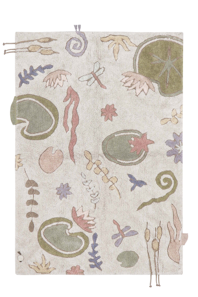 Waschbarer Baumwollteppich "Botanic Fantasy" 140 x 200 cm