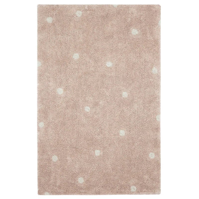 Waschbarer Baumwollteppich Mini “Dot Rose” 100 x 150 cm