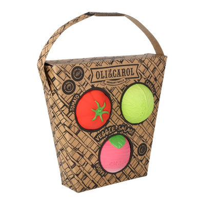 Sensorischer Ball "Veggie Salad"  3er Set