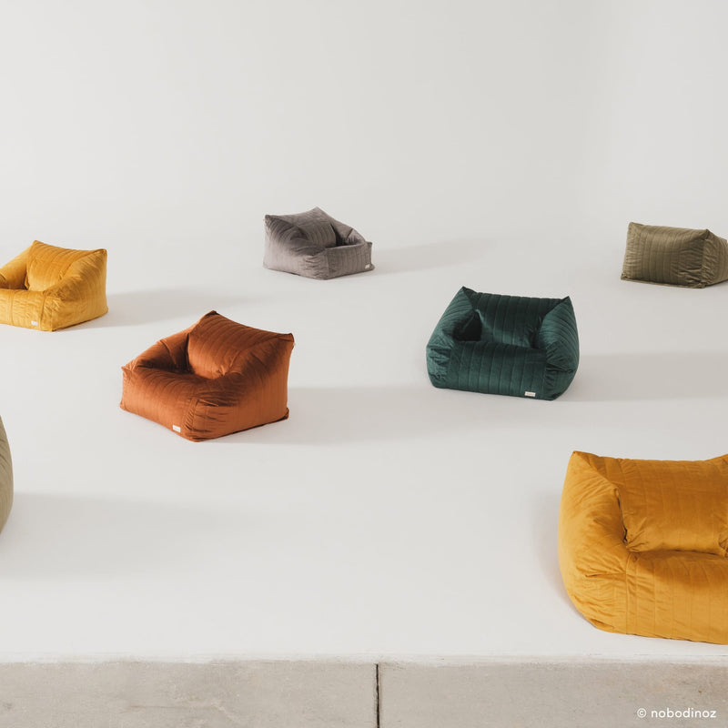 Sitzsack Sessel “Chelsea - Velvet Olive Green”