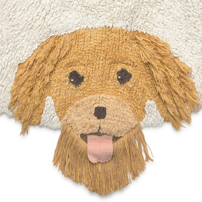 Handgefertigter runder Kinderteppich "Dogs" Ø 140 cm