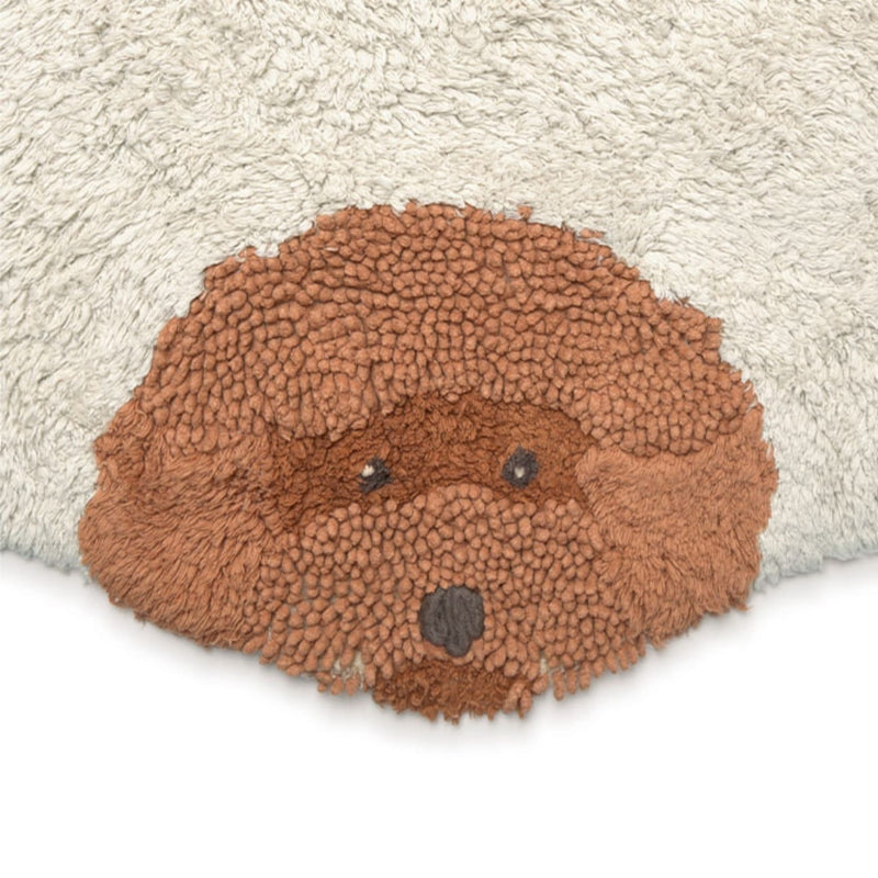 Handgefertigter runder Kinderteppich "Dogs" Ø 140 cm