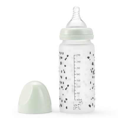 Babyflasche aus Glas "Dalmatian Dots"