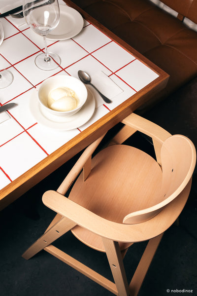 Mitwachsender Hochstuhl 3 in 1 "Growing Green / beech wood"