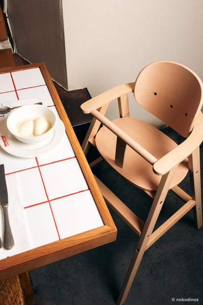 Mitwachsender Hochstuhl 3 in 1 "Growing Green / beech wood"