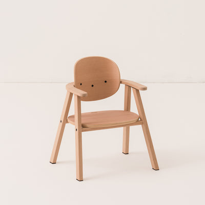 Mitwachsender Hochstuhl mit Tablett und Kissen "Growing Green / natural honey sweet dots"