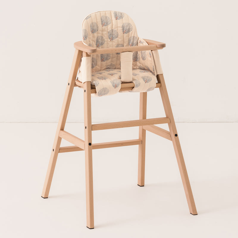 Mitwachsender Hochstuhl mit Tablett und Kissen "Growing Green / blue gatsby cream"