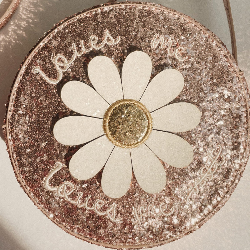 Kindertasche mit Kordel "Daisy Cameo Rose Glitter"