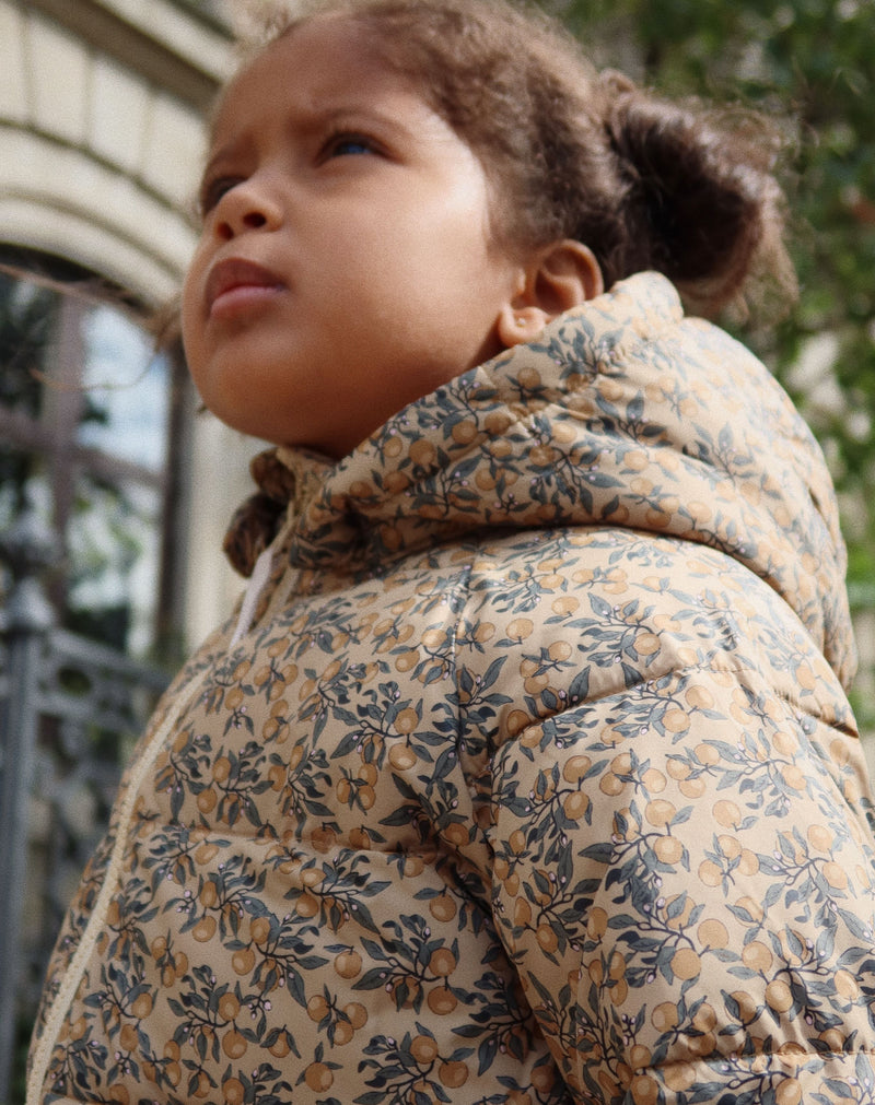 Kinder-Winterjacke "Nuka Orangerie Beige"