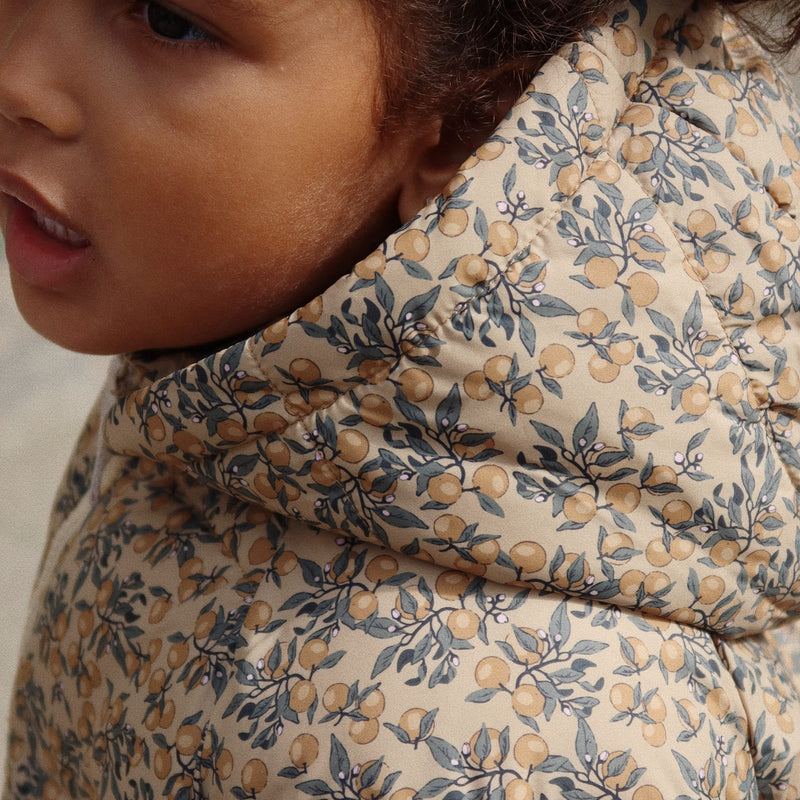 Kinder-Winterjacke "Nuka Orangerie Beige"