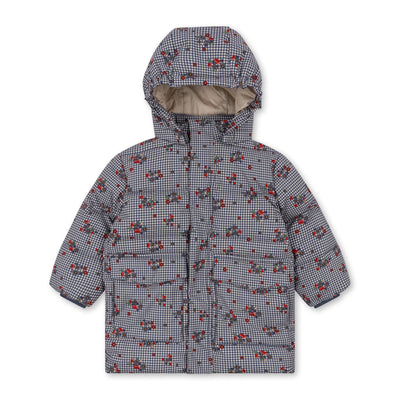 Kinder-Daunenjacke "Nutti Blossom Check"