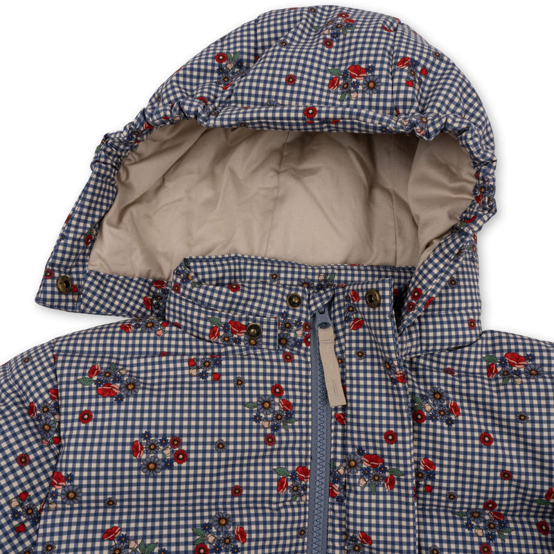 Kinder-Daunenjacke "Nutti Blossom Check"