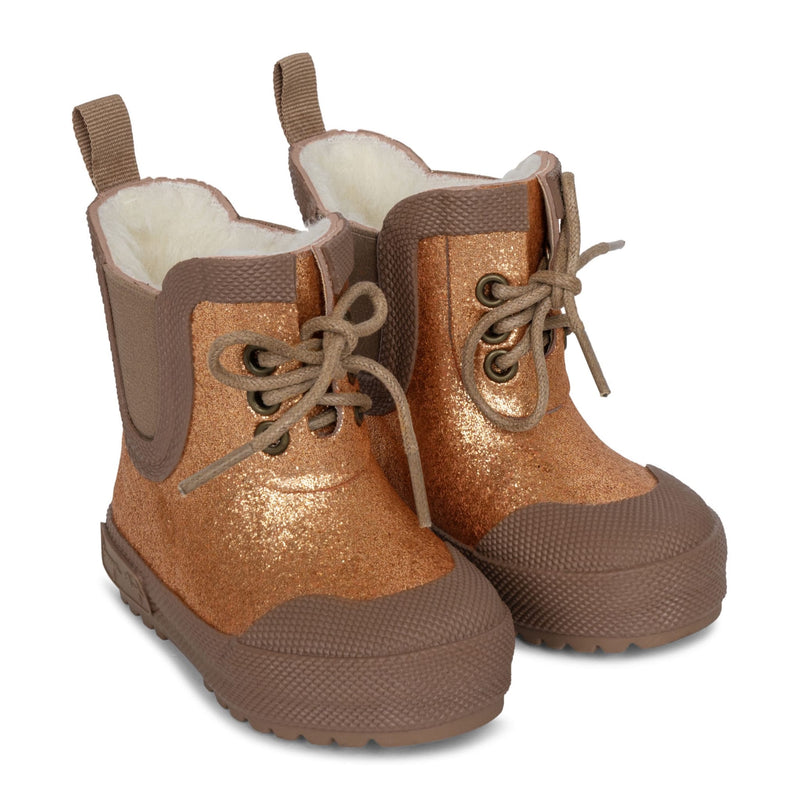 Kinder-Thermostiefel "Glitter Tan"