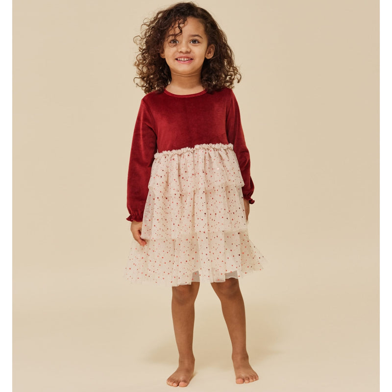 Kleid für Mädchen “Belis Red Dahlia”