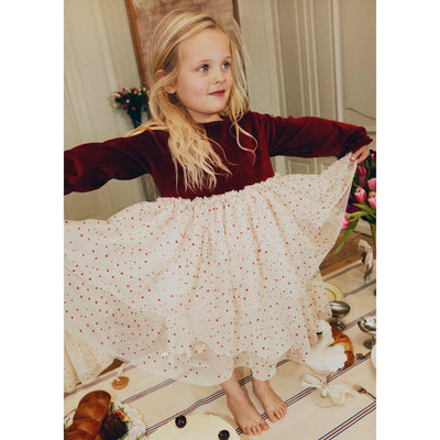 Kleid für Mädchen “Belis Red Dahlia”
