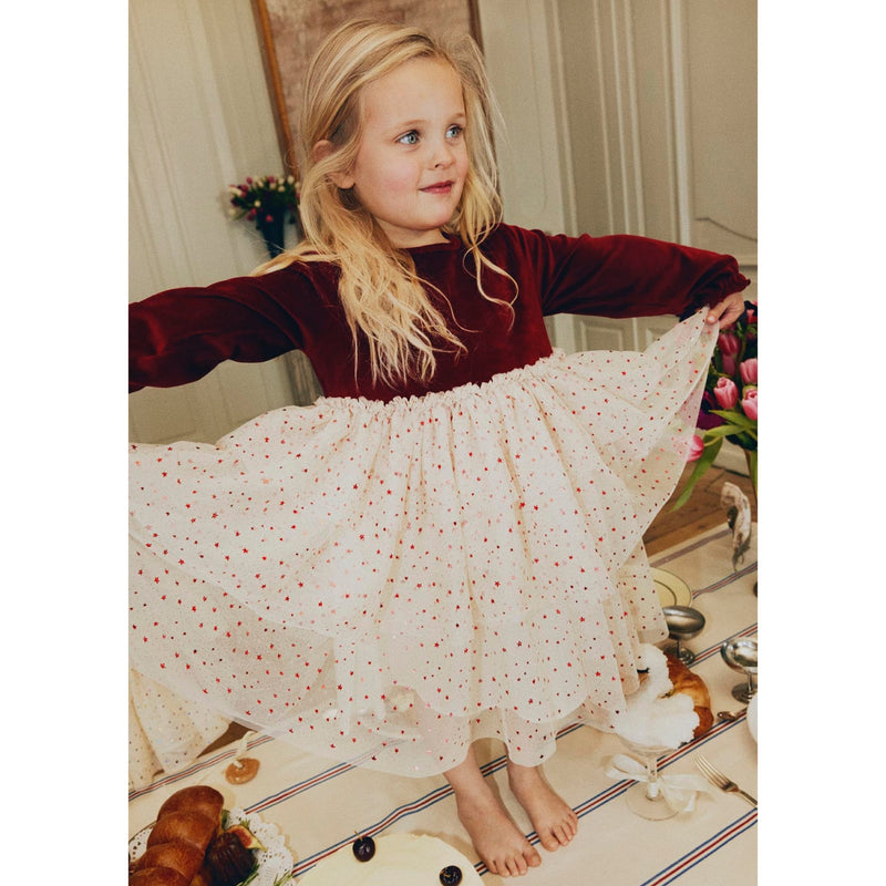 Kleid für Mädchen “Belis Red Dahlia”