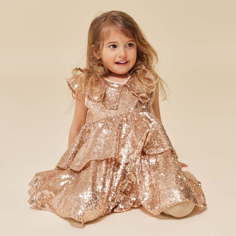 Kleid für Mädchen “Starla Gold Blush”