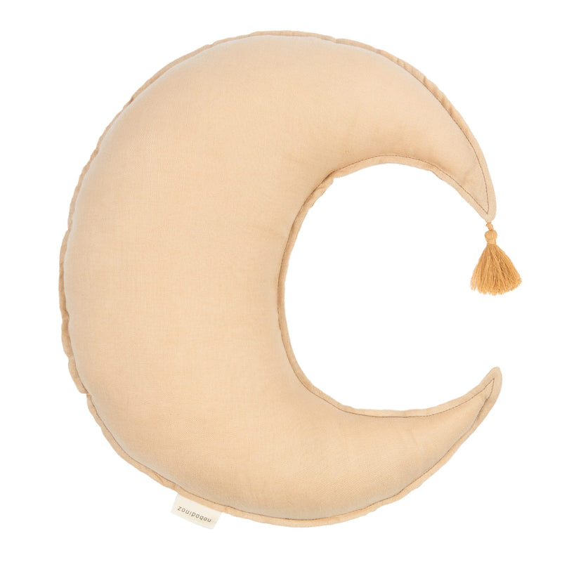 Mondkissen aus französischem Leinen “L1N0 sand"