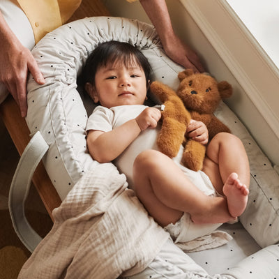 Babynest “Gro Classic Dot Dumbo Grey"