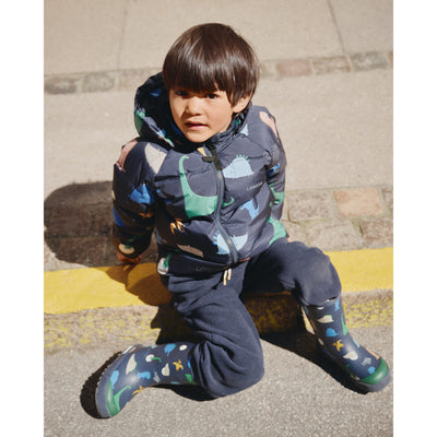Kinder-Thermoregenstiefel "Mason Dino roar / Classic navy"