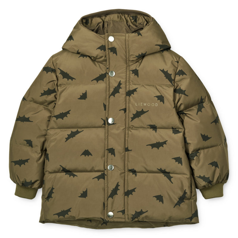 Puffer-Kinderjacke "Palle Bats / Khaki"